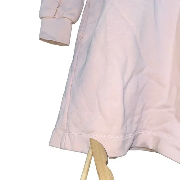 Everlane The Classic French Terry Pink Sweater Dress w/ Pockets Women's Medium - Picture 4 of 6